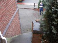 Grand Up Curved Steep Concrete Steps, Chester